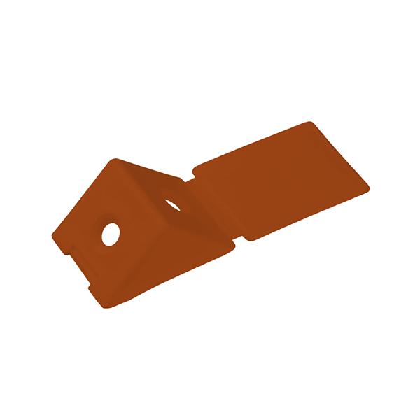Уголок-стяжка плас. на 2 шурупа Орех