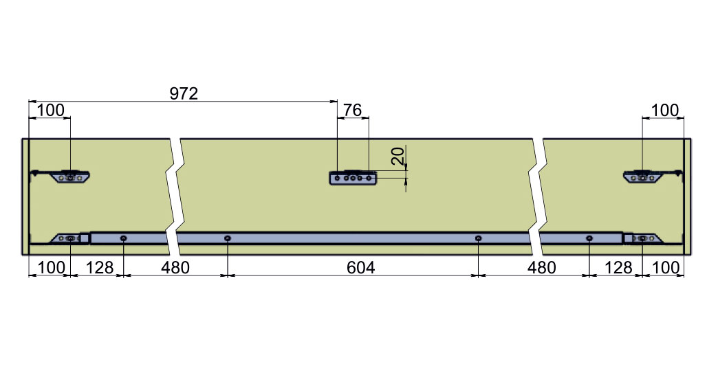 Ферро полка окраш.*150