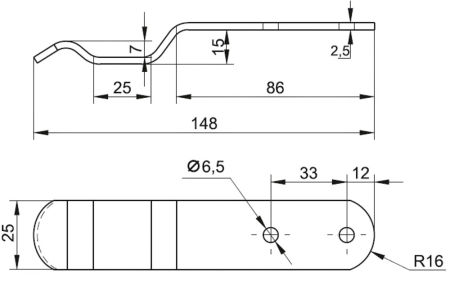 Подножка(фиксатор)  №411
