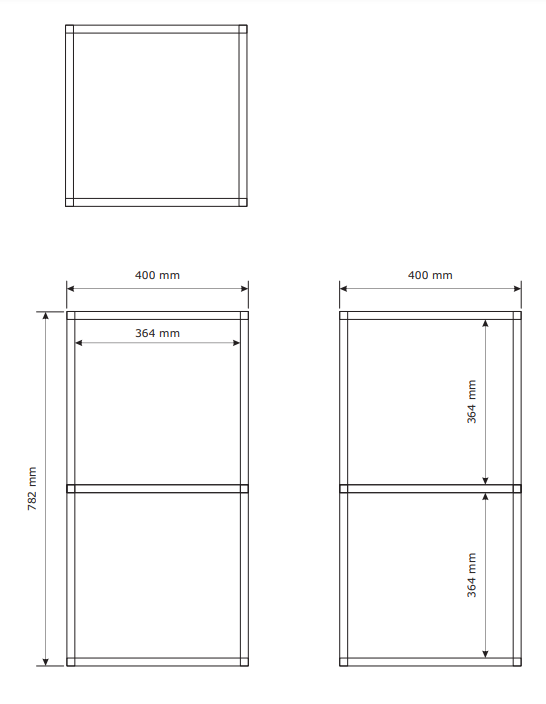 Стеллаж 2,400*400*782 (ЛДСП)