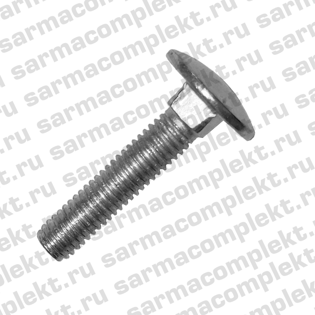 Болт мебельный М6х30 с кв. подг. DIN603 (10 кг)