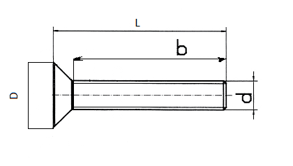 Винт 4*20 потай полная резьба (цинк)