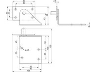 Петля №351(цинк)