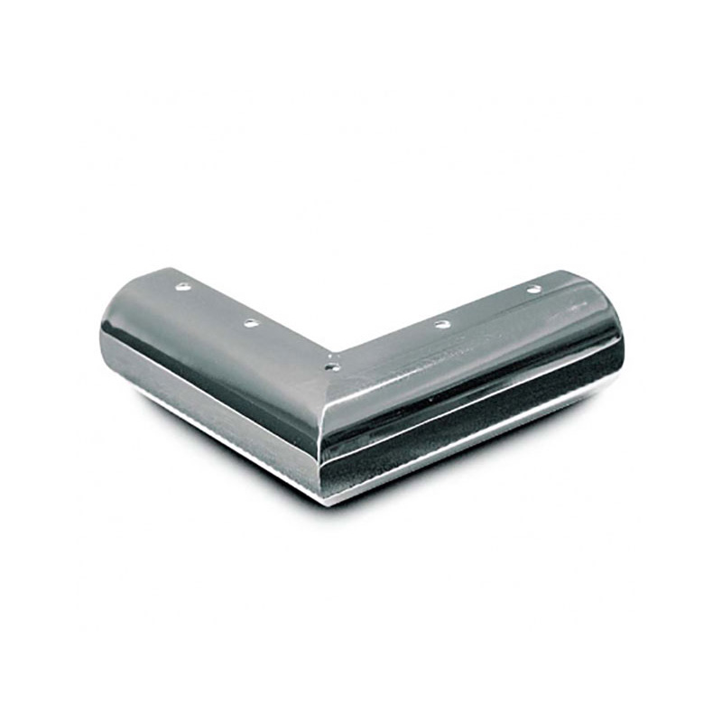 Опора декор. металл Уголок "Д"  h 50 мм  хром Т1.2 К-й