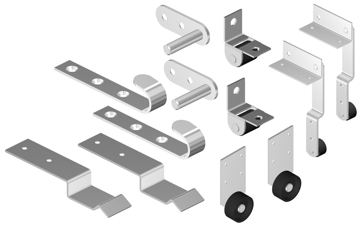 Мех.транс. Софа 8*2 (цинк) рез. колеса(5шт)