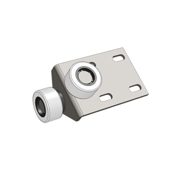 Опора роликовая №2822 угловая резиновое колесо