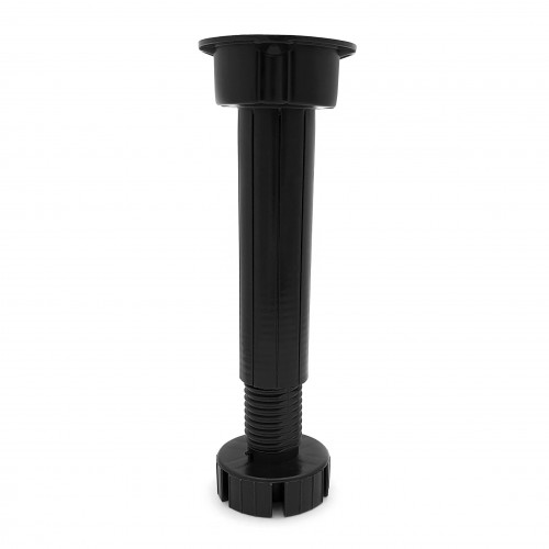 Опора неразборная регулируемая, черная (пласт.) 150мм   125-312