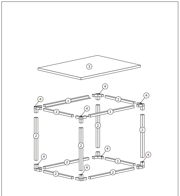 Стеллаж 1,400*400*400 (ЛДСП)