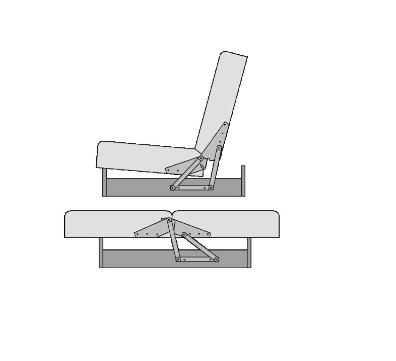 Мех.транс. Замок-книжка Б/У плоский №504 (цинк)