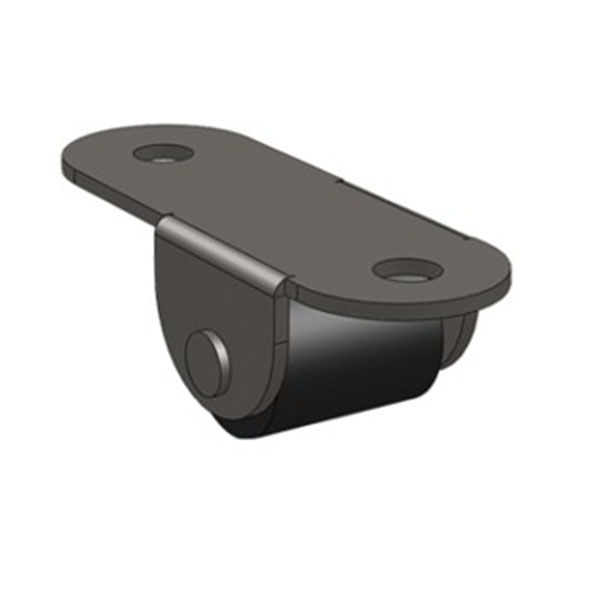 Опора роликовая №152 прямая пластиковое колесо