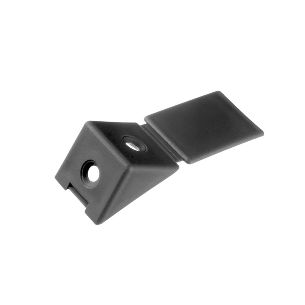 Уголок-стяжка плас. на 2 шурупа Графит