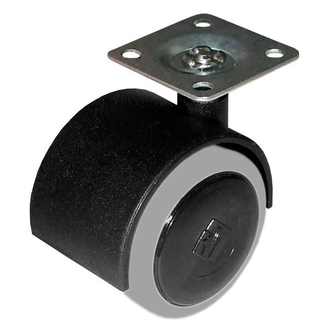 Опора колесная резиновый ход  50 К мм (4/100) 125-350