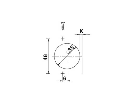 Петля меб.накладная Slide-on ( 52 гр) 126-013