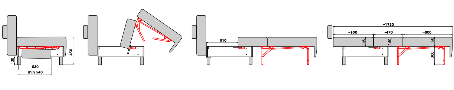 Мех. транс. МТД-09-К (9007) Мейс + Фурнитура (9007)ФММ52-6(L=453мм)