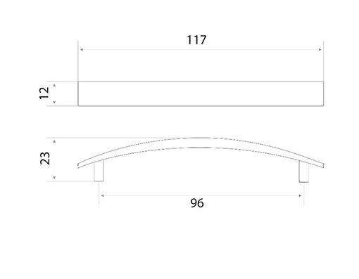 Ручка-скоба, 96 мм., 8979