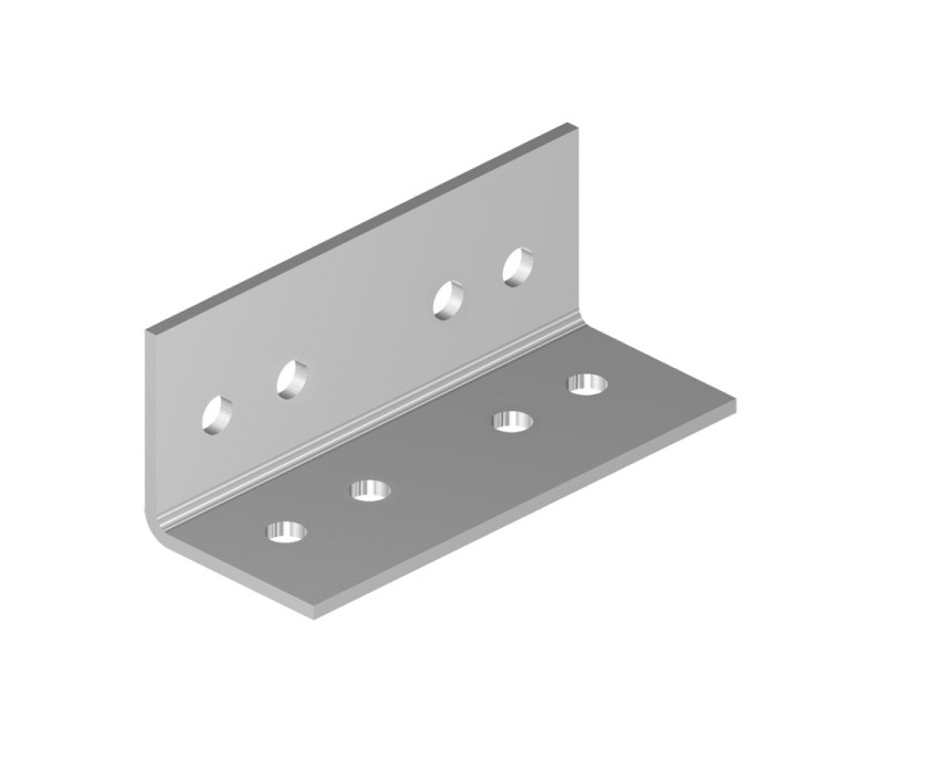 Уголок  №420 (цинк) (90х36х36) (четыре отверстия)