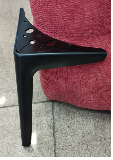 Опора декор. угловая Т- 2 мм (black)