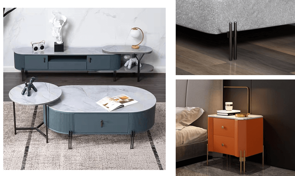 Опора для мебели MetalLine 910 H150-200мм