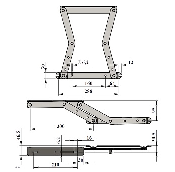 Мех.транс.  "Тик-Так стандарт  480" Барнаул с пружиной (2шт) без синхр.****