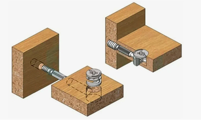 Стяжка эксцентриковая Д15мм*Н12мм (5000) ХД