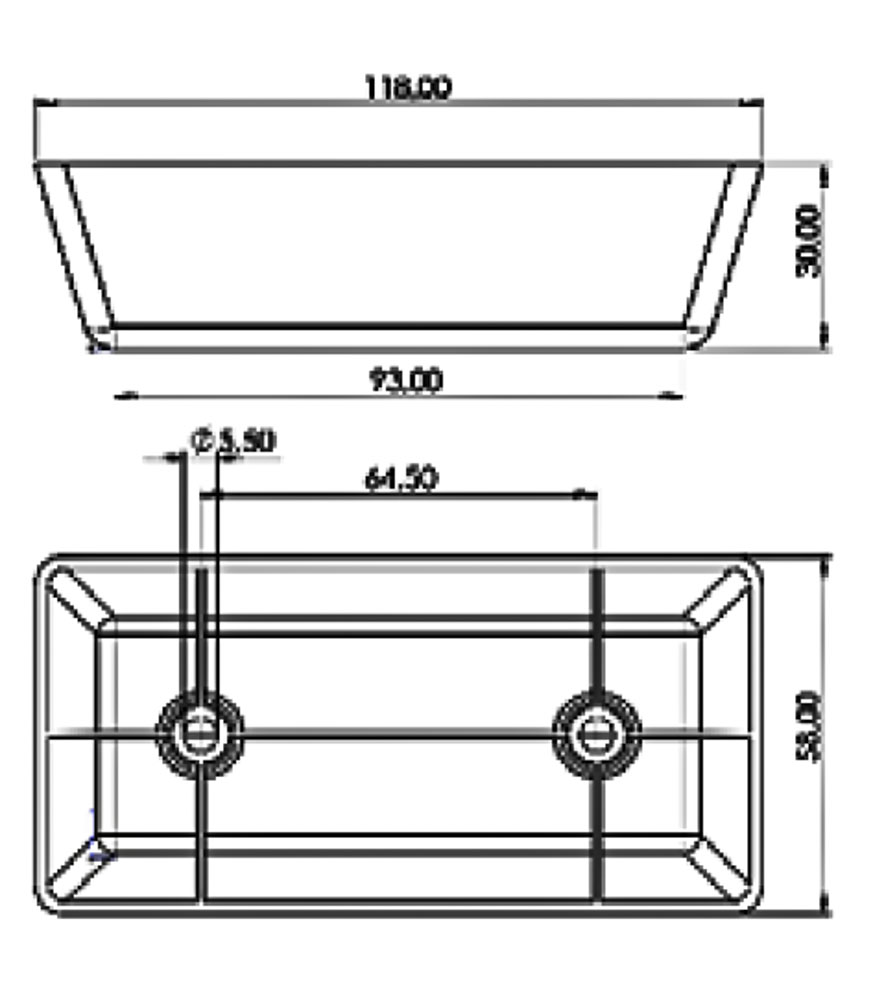 Опора пластик ОСП40 Н-40