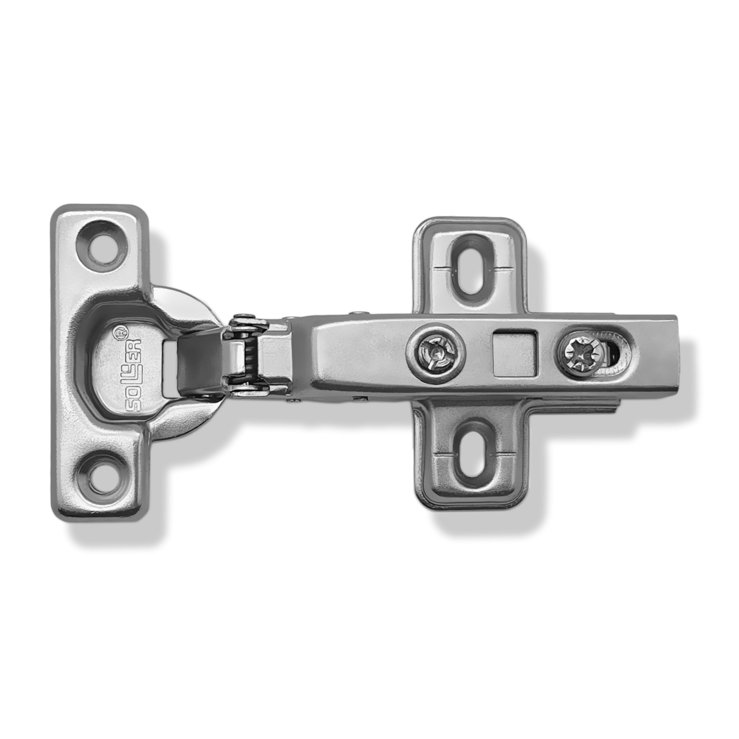 Мини петля  меб.накладная с доводчиком Clip-on D26  126-077