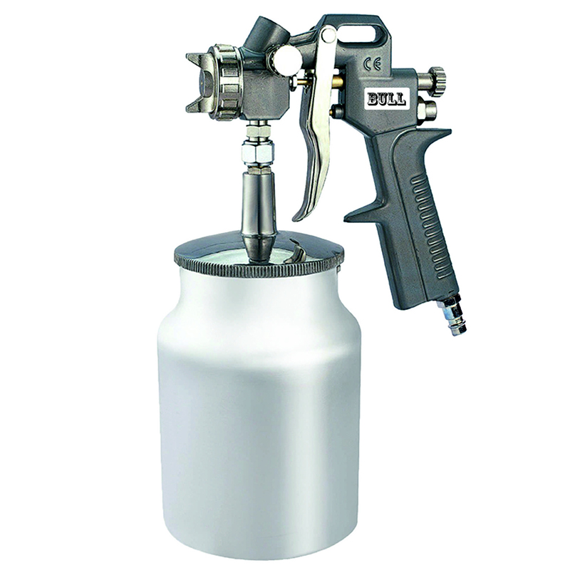 Краскопульт BULL S-990 S-22 с нижним бачком,d 2,2 мм