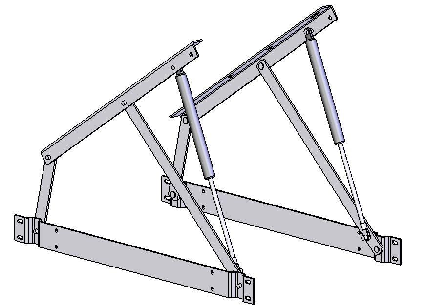 Мех.транс. Подъема тахты №559 (цинк)без газ.лифта
