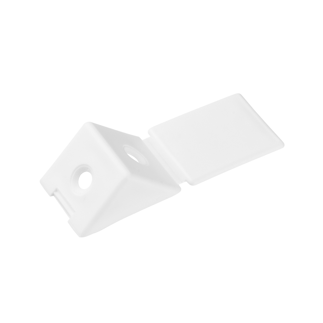 Уголок-стяжка плас. на 2 шурупа Белый
