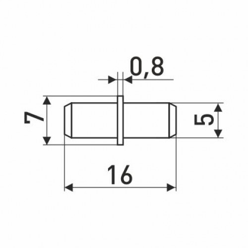 Полкодержатель бочонок  (D-5ММ) 3072 100/1000 SOLLER 127-049