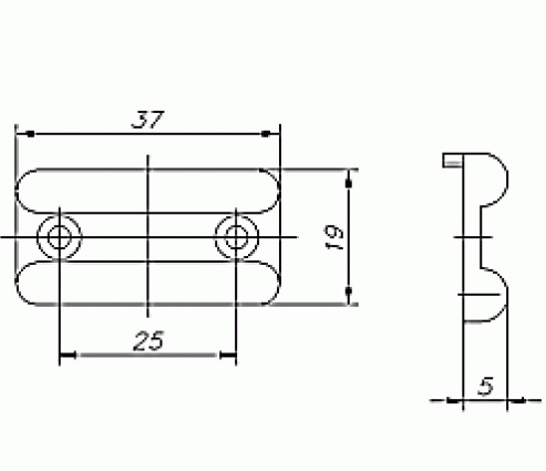 Подпятник накладной беж