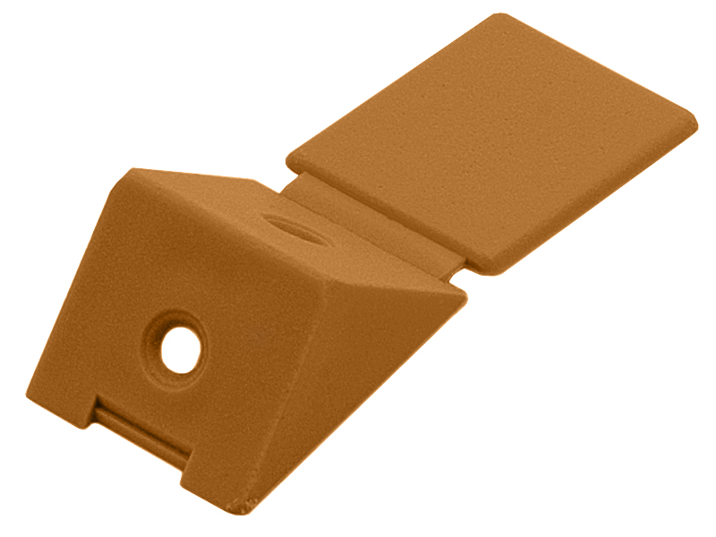 Уголок-стяжка плас. на 2 шурупа Бежевый