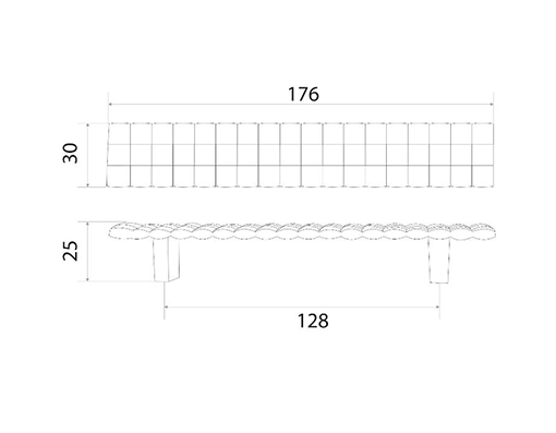 Ручка-скоба ZY-43 128мм хром