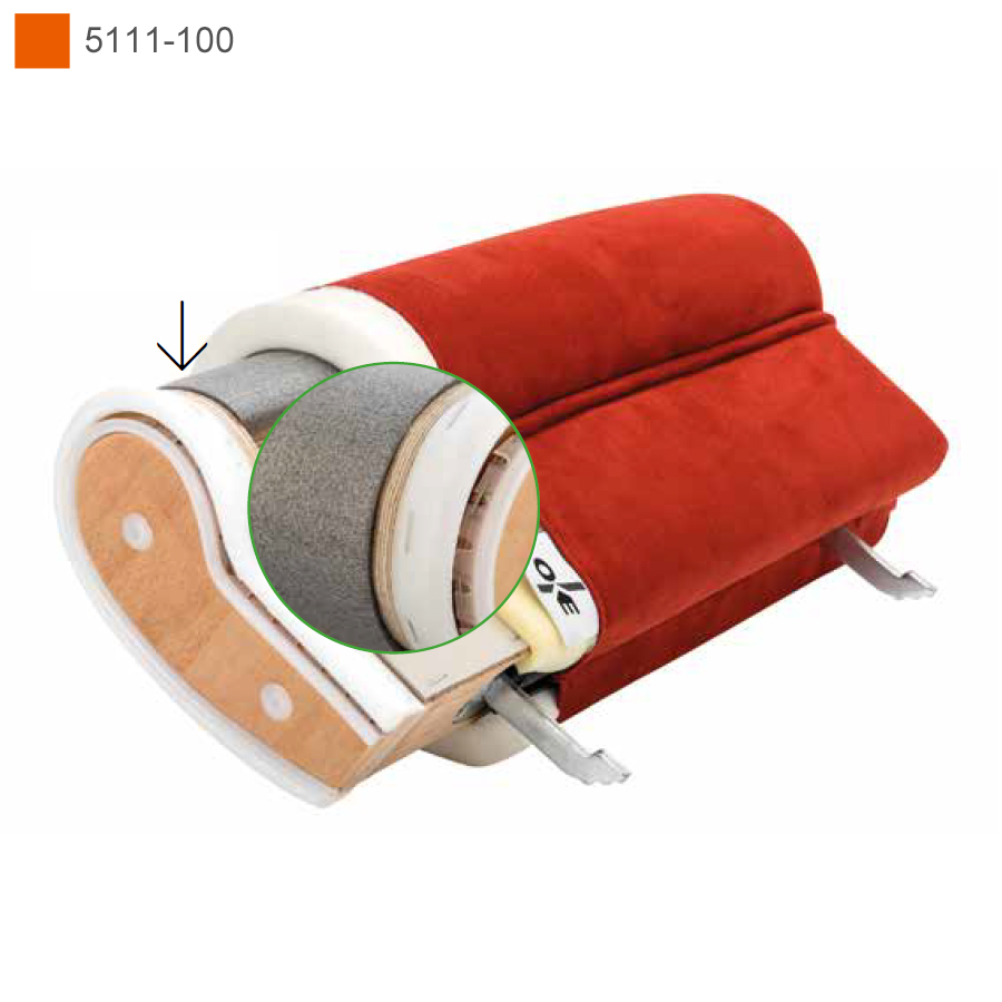 Профиль полукруглый 5111-100   (EVA-PIPE)