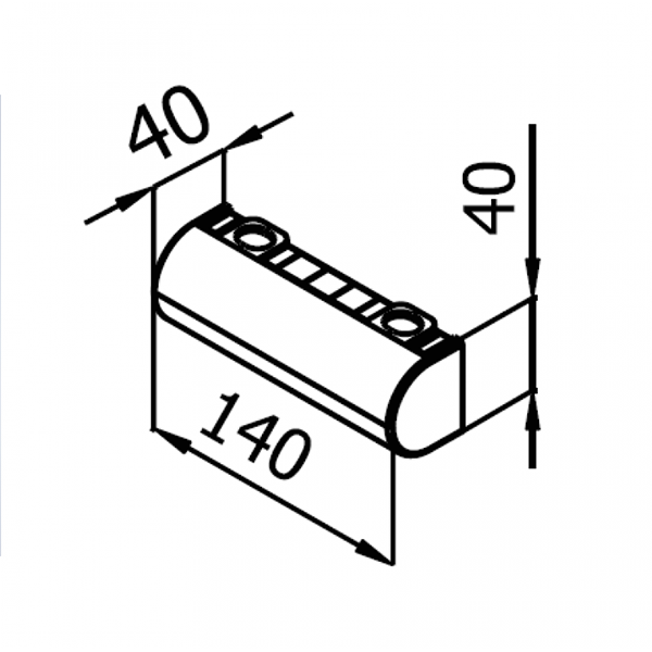 Опора для меб. VA 221-01 хром 14*4 см Т-400274
