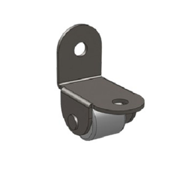 Опора роликовая №171 угловая резиновое колесо