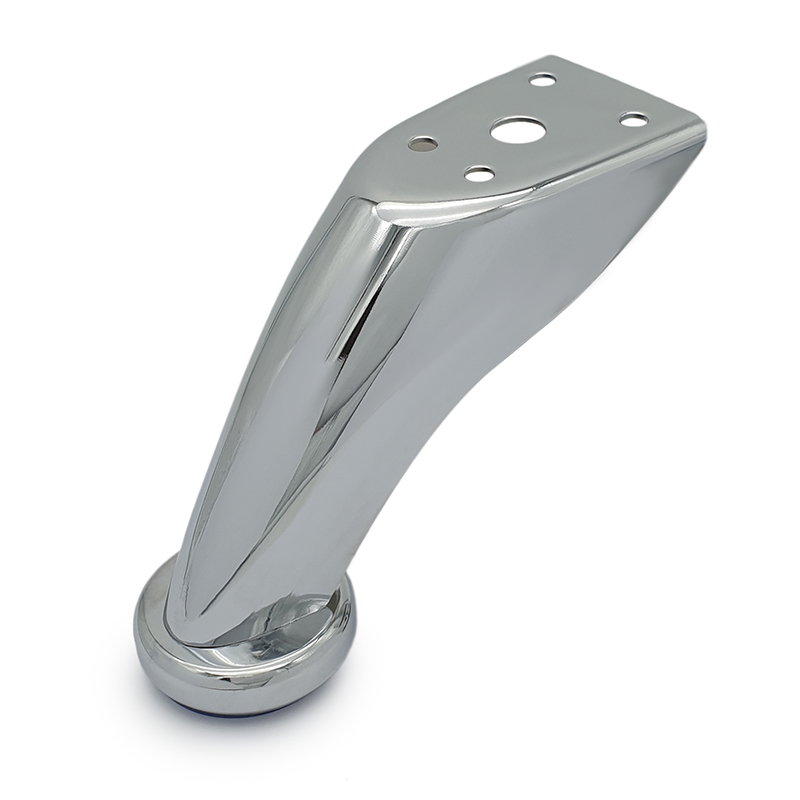 Опора меб.90 мм гнутая 1,0мм. хром (1/100) 125-263