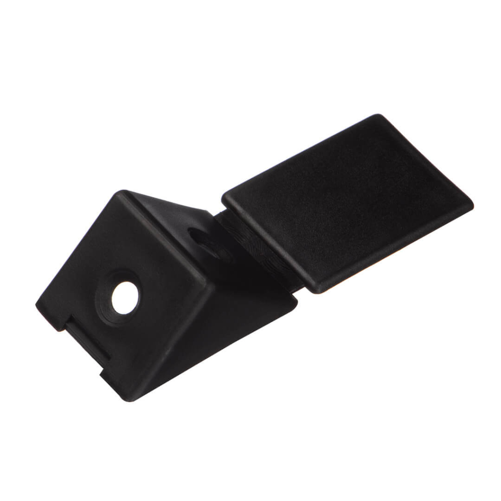 Уголок-стяжка плас. на 2 шурупа Черный