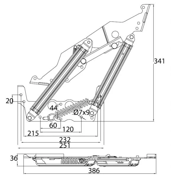 Мех.транс.для "Книжки" М02010106 (нулевая стенка)