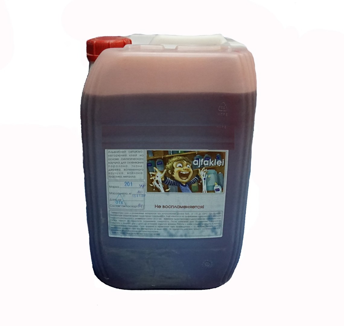 Клей "Альфаклей" 222 красный  ( 20 кг.) канистра