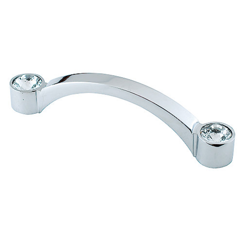 Ручка меб 838-128  хром/стразы 128-358