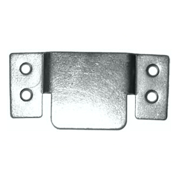 Замок "Краб" 2мм 4 отв. (серебро металик)