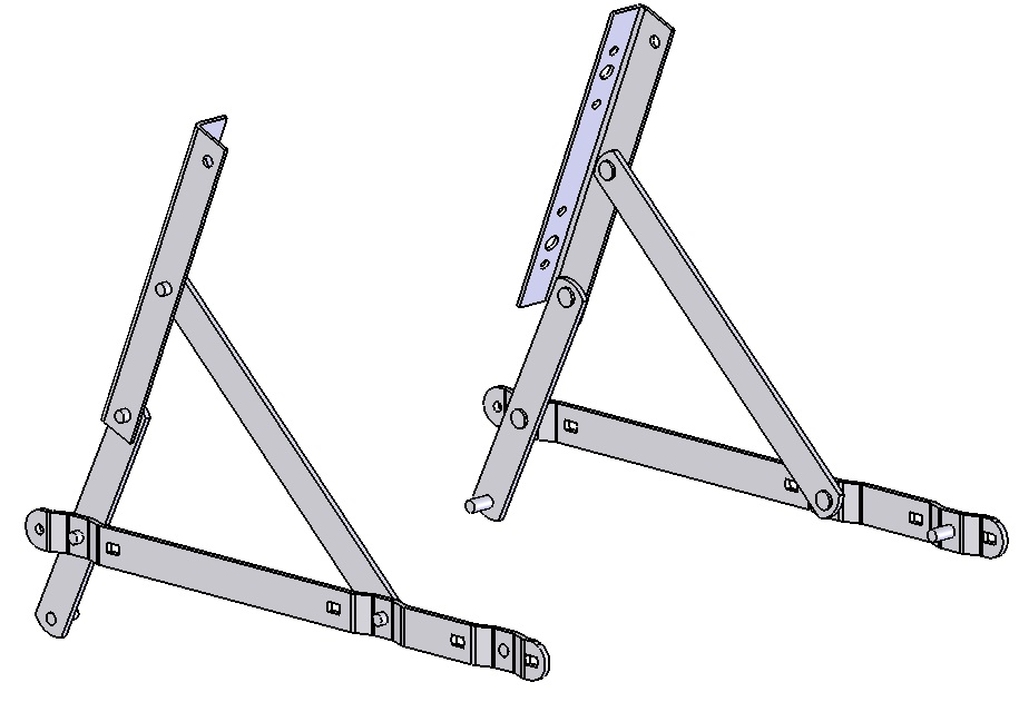 Мех.транс. Подъема тахты №556 (цинк) газ. лифт отдельно