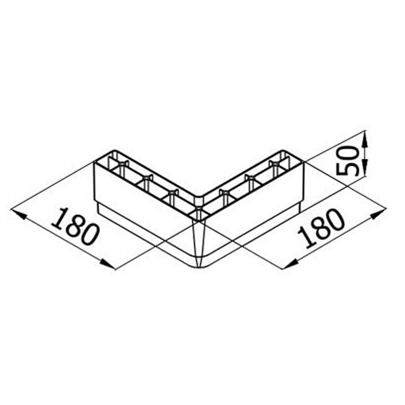 Опора для меб. Т-400477 венге 180*180*40 с молдингом