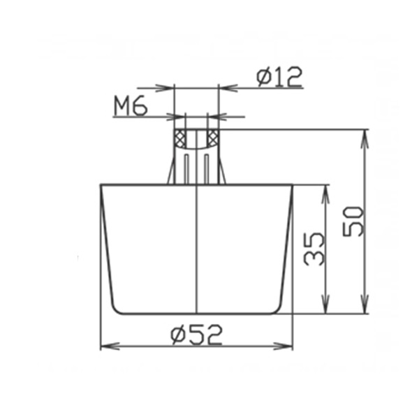 Опора стакан с шурупом (КН)