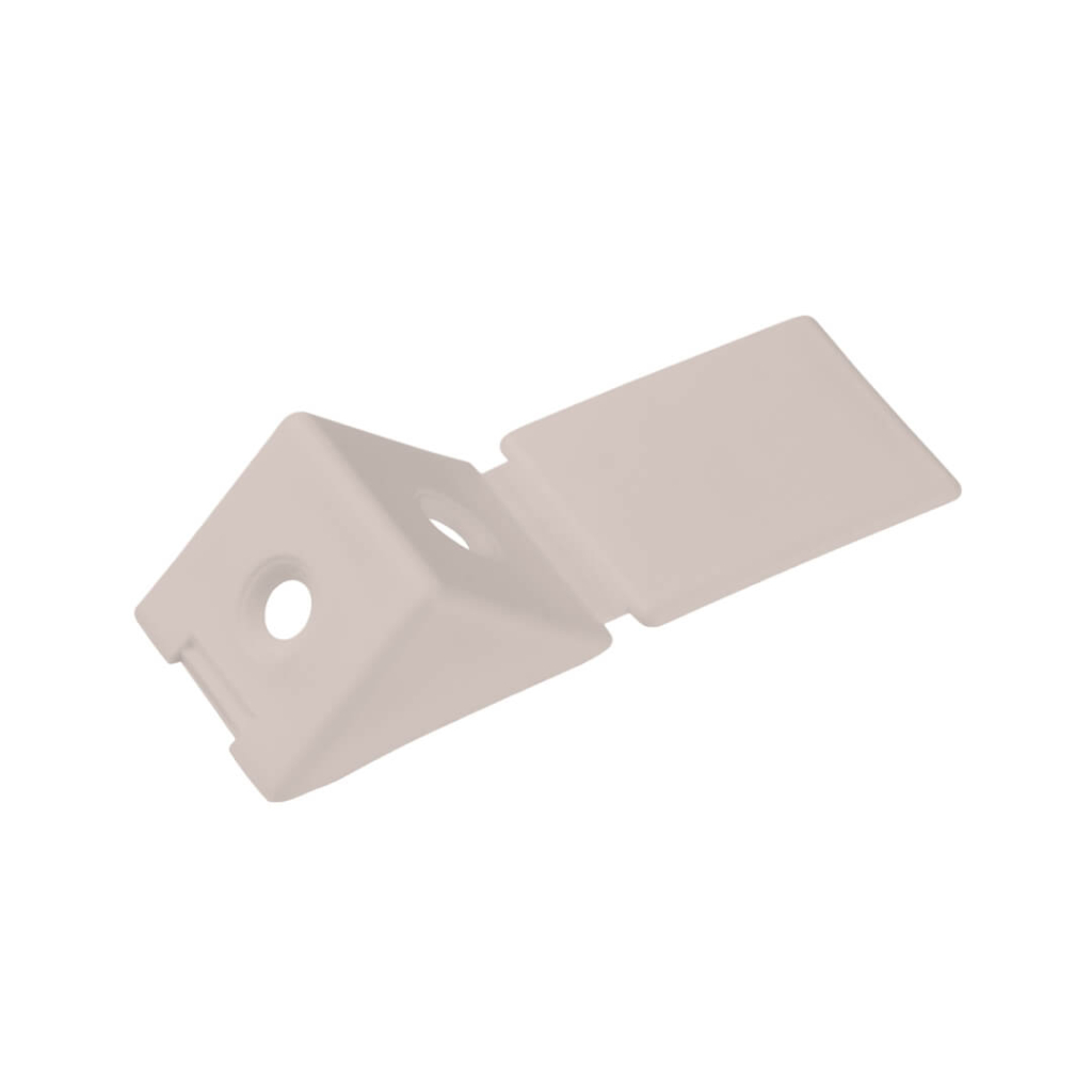 Уголок-стяжка плас. на 2 шурупа Дуб крафт белый