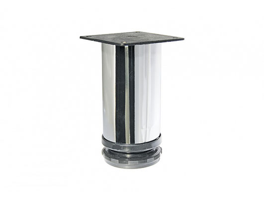 Опора мебельная, площ 63*63,хром