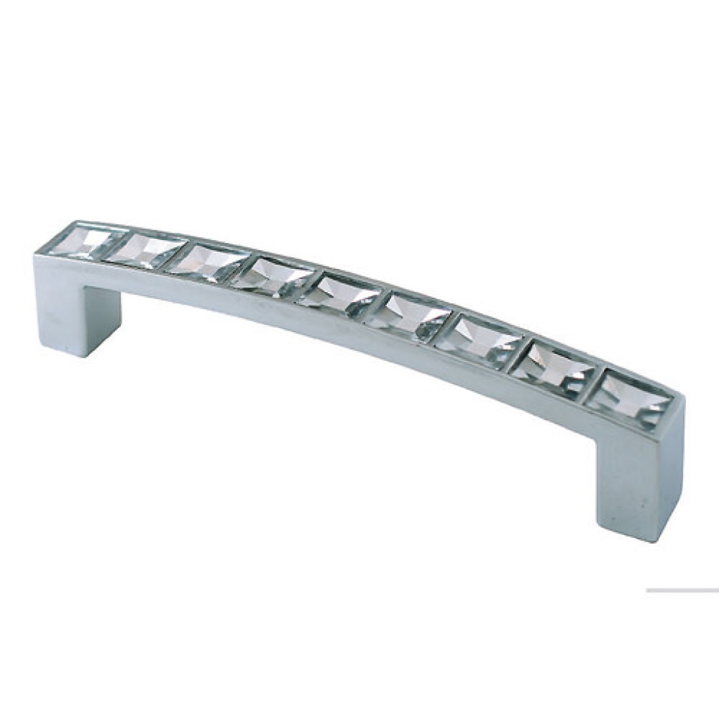 Ручка меб 606-128  хром/стразы 128-300