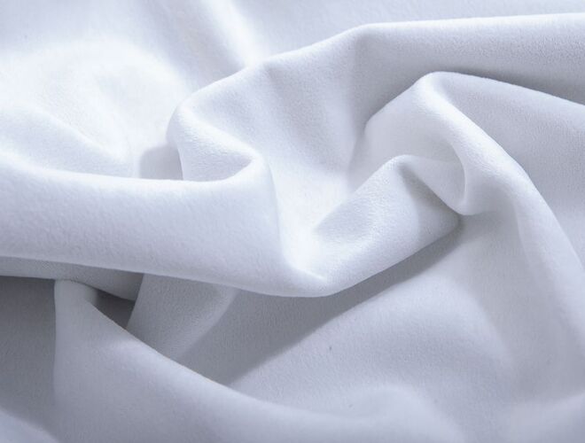 Ткань микровелюр MODEL white