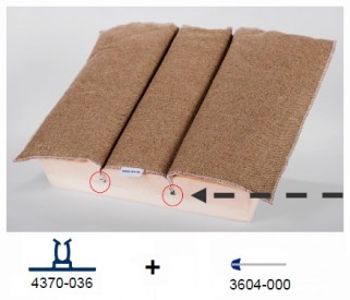 Профиль 3604-000 якорная штанга для Clip-Fix (с флюгером 20мм) 1.2 м (ОКЕ)